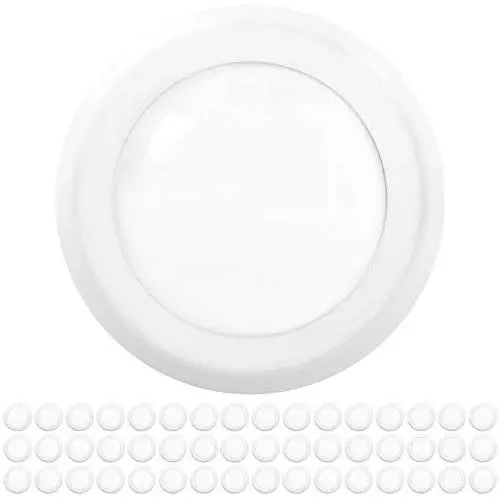 Sunco Lighting 48 Pack 5 Inch / 6 Inch Flush Mount Disk LED Downlight, 15W=100W, 3000K Warm White, 1050LM, Dimmable, Hardwire 4/6'' Junction Box, Recessed Retrofit Ceiling Fixture Sunco Lighting 48 Pack 5 Inch / 6 Inch Flush Mount Disk LED Downlight, 15W=100W, 3000K Warm White, 1050LM, Dimmable, Hardwire 4/6'' Junction Box, Recessed Retrofit Ceiling Fixture