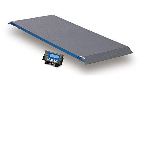 Brecknell PS1000 Floor Scale, 1000 Capacity, LCD Screen, Portable, Versatile, Rugged Steel with Tread Plate Surface, Steel
