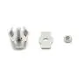 10pcs Antrader 304 Stainless Steel M4 Wire Rope Clip Cable Clamp Caliper for 5/32'' Wire Rope