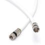 50 Feet, White RG6 Coaxial Cable (Coax Cable) with Connectors, F81 / RF, Digital Coax - AV, Cable TV, Antenna, and Satellite, CL2 Rated, 50 Foot 50 Feet, White RG6 Coaxial Cable (Coax Cable) with Connectors, F81 / RF, Digital Coax - AV, Cable TV, Antenna, and Satellite, CL2 Rated, 50 Foot