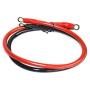 4 AWG Battery Cable Positive Negative 2 feet with Gold Plated high Conductivity 5/16 inch Ring lugs Ideal for car, Boat Battery,Solar Battery Wiring. (a Pair)