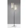 Adesso 3474-01 Davis Floor Lamp, 69.75 in, 2X 60W Incandescent/ 13W CFL, Matte Black & Antique Brass, 1 Home Decor Lighting Adesso 3474-01 Davis Floor Lamp, 69.75 in, 2X 60W Incandescent/ 13W CFL, Matte Black & Antique Brass, 1 Home Decor Lighting