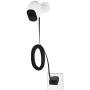 Wasserstein Outdoor Quick Charge 3.0 Power Adapter Compatible with Arlo Pro, Pro 2, Go, Weatherproof (Black)
