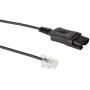 Plantronics HW510v Headset Bundle Mono Noise-Canceling and Inteli Cord, Compatible with Yealink, Polycom, Mitel, Cisco, Nortel, Shoretel Phones (HW510v Mono Headset Bundle)