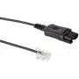 Plantronics HW510v Headset Bundle Mono Noise-Canceling and Inteli Cord, Compatible with Yealink, Polycom, Mitel, Cisco, Nortel, Shoretel Phones (HW510v Mono Headset Bundle)