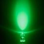 Chanzon 100 pcs 5mm Green LED Diode Lights (Clear Round Transparent DC 3V 20mA) Bright Lighting Bulb Lamps Electronics Components Indicator Light Emitting Diodes