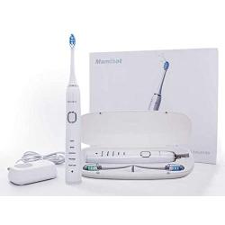 Sonic Electric Toothbrush Mamibot for Adults Tooth Care Rechargeable Toothbrush with 5 Modes and 4 Replacement Brush Heads Convenient Tool for Traveling