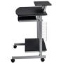 Techni Mobili Compact Computer Cart With Storage, Graphite