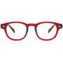 JiSoo Blue Light Glasses, Fashion Blue Light Blocking Glasses Trendy Computer Game Glasses Filter Blue Ray Stylish Eyeglasses Frame with Spring Hinge, Red