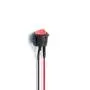 DaFuRui Round Red Rocker Switch 24V, 15PCs Mini 2 Position ON/Off Switch SPST Red Button with Wire
