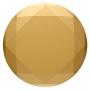 PopSockets PopGrip - Expanding Stand and Grip with Swappable Top - Metallic Diamond Medallion Gold