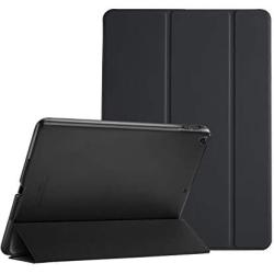 ProCase iPad 9.7 Case (Old Model) 2018 iPad 6th Generation / 2017 iPad 5th Generation Case - Ultra Slim Lightweight Stand Case with Translucent Frosted Back Smart Cover for iPad 9.7 Inch –Black