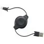 EDG - Apple MFI Certified Retractable Lightning Cable | Charge and Sync Lightning to USB - 3.5 Feet