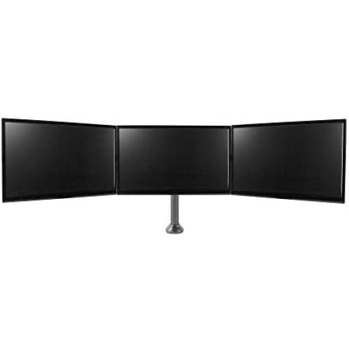 Seneca SD13 Triple Arm Desktop Monitor Mount for 13''-27'' Screens | Supports up to 17.6 lb (8 kg) | 90° of Tilt | 180° of Swivel | VESA 75x75 and 100x100 | Solid Steel Construction