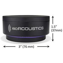 IsoAcoustics Iso-Puck Series Acoustic Isolators (Iso-Puck 76, 40 lbs or Less/Unit, 2-Pack)