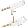 uxcell Canopy Hatch Lock Latches for RC Airplane Cockpit Cover Fixing, 30x12.5x6mm White 2pcs