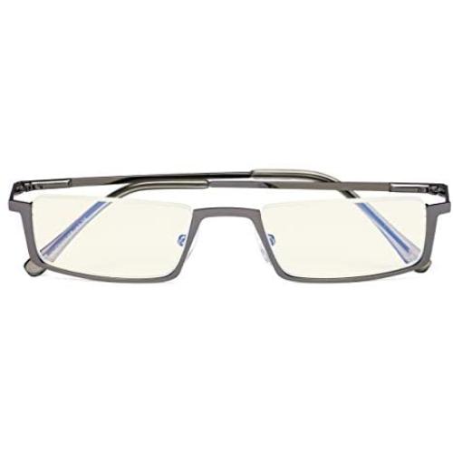 Blue Light Filter Glasses Men Women Reading Computer Half-rim Reader Eyeglasses