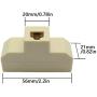 ZRM&E Telephone Junction Box 6P4C Telephone Distributor 4 Way Telephone Splitter 1 Female to 3 Female