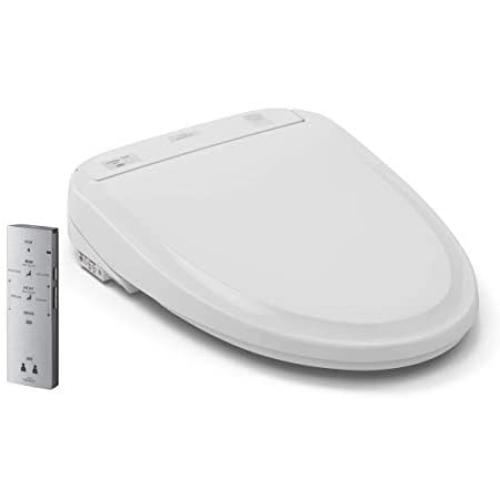 TOTO SW573#12 S300E Electronic Bidet Toilet Cleansing, Instantaneous Water, EWATER Deodorizer, Warm Air Dryer, and Heated Seat, Round, Sedona Beige