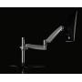 Mount-It! Single Monitor Arm Desk Mount | Gas Spring Monitor Arm | Full Motion Articulating Height Adjustable Stand | Fits 21 22 23 24 27 Inch VESA Compatible Computer Screen | Clamp and Grommet Base