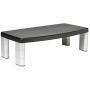 3M Extra Wide Adjustable Monitor Stand, Three Leg Segments Simply Adjust Height from 1'' to 5 7/8'', Sturdy Platform Holds Up to 40 lbs, 16-inch Space Between Columns for Storage, Silver/Black (MS90B)