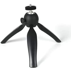Coolux Mini Tripod Projector Mount with 360 Degrees Rotatable Heads for Projectors DSLR DVR Cameras Mini Webcam, Mount with Metal Ballhead for Camera … (Black)