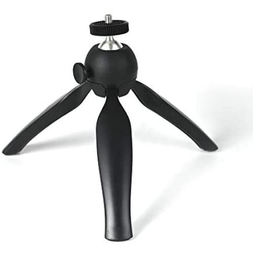 Coolux Mini Tripod Projector Mount with 360 Degrees Rotatable Heads for Projectors DSLR DVR Cameras Mini Webcam, Mount with Metal Ballhead for Camera … (Black)