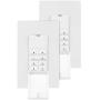 UltraPro In-Wall Push-Button Timer Switch 2 Pack, 5-15-30 Minute/1-2-4-6-8 Hour Countdown, Neutral Wire Required, Single-Pole, Ideal for Exhaust Fans, Seasonal Lighting, 47939