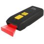 NuScan 3500TB - Portable Commercial 2D Wireless Barcode Scanner with Detachable Magnetic Cable, Antimicrobial, CCD Sensor, with Bluetooth for POS, Smartphones, and Tablets