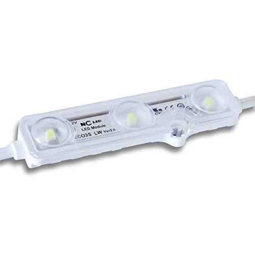 NC LED Bright White 10K Wide Angle 3 Lights ECO3 0.72 Watt Product of Korea 3 YRS Warranty (Bags of 100 Modules, 50 Ft)