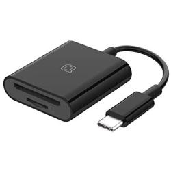 nonda USB C to SD Card Reader, SD/MicroSD to USB C Card Reader Adapter [Thunderbolt 3] Compatible with iPad Pro 2020, MacBook Pro 2019, MacBook Air 2020, Galaxy S10/S9, Surface Book 2 and More, Black