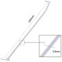 Nylon Zip Ties (Pack of 1000pcs) 8 Inch with Self Locking Cable Ties (White)