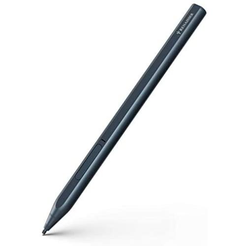 RENAISSER Stylus for Surface, Made in Taiwan, 4096 Pressure Sensitivity, 100% Match Surface Pro X/7/6/5 Magnetic Attachment, First D Shape Body, Quick Charge, Rechargeable, Raphael 520