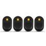 APIELE Rocker Toggle Switch Boat Waterproof DC 12V 30A ON-Off with Dot Light SPST 3 Pins 2 Position 4Pcs ASW-20D (Yellow)