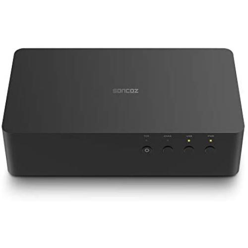 SONCOZ LA-QXD1(Black) Digital HiFi Audio Converters (DAC) with XLR Fully Balanced