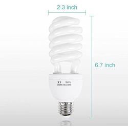 Emart Full Spectrum Light Bulb, 2 x 45W 5500K CFL Daylight for Photography Photo Video Studio Lighting
