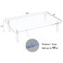 Sumerflos Acrylic Monitor Desk Stand, 0.32 Inch Thickness Sturdy Platform Computer Laptop Monitor Riser Stand, Clear Stylish Home Office Desktop Universal Stand with Anti-Slip Pads, Save Space