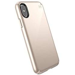 Speck Products Presidio Metallic iPhone Xs/iPhone X Case, Nude Gold Metallic/Nude Gold