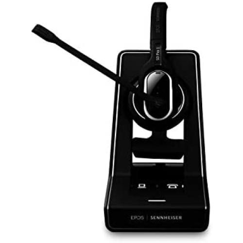 Sennheiser SD Pro 1 ML (506010) - Single-Sided, Multi Connectivity Wireless DECT Headset for Desk Phone & Certified for Skype for Business, Ultra Noise-Cancelling Microphone (Black)