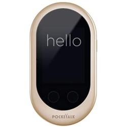 Pocketalk Classic Language Translator Device - Portable Two-Way Voice Interpreter - 82 Language Smart Translations in Real Time (Gold)