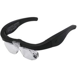 HEALLILY Head Magnifier Glasses LED Magnifying Visor with Light for Reading Jewelers Crafts Watch Electronic Repair