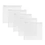 Bluecell 5 PCS Small EVA Soft Transparent Plastic Cosmetic Organizer Bag Pouch With Zipper Closure,Travel Toiletry Makeup Bag