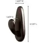 Command Forever Classic Metal Hook, Large, Oil Rubbed Bronze, 2-Hooks (FC13-ORB-2ES), Decorate Damage-Free