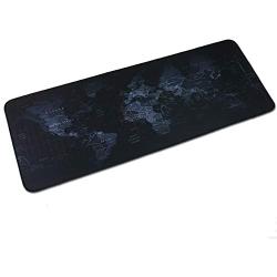 LIZIMANDU Gaming Mouse Pad,Extended Large Pattern Anti Slip Stitched Edges Long XXL Mousepad,Desk Pad Keyboard Mat, Non-Slip Base, Water-Resistant, for Office Home (1-World Map, 1 Pack)