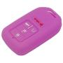 LemSa 2Pcs Silicone Keyless Entry Remote Car Smart Key Fob for Honda Civic Accord Pilot CR-V Pilot EX EX-L 2019 2018 2017 2016 2015 A2C81642600, 5 Buttons Black/Purple