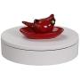 ComXim 110V Electric Rotating Turntable,7.87in(20cm) Diameter,Rotating by Random Direction, Applied to Product Photography, Still Life Photography, Product Display,Cake Display (White)