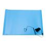 Bertech-3059 ESD Three Layer Vinyl Mat Kit (Made in USA), 2 Feet Wide x 6 Feet Long x 0.094 Inches Thick, Blue, Includes a Wrist Strap and Grounding Cord, RoHS and REACH Compliant