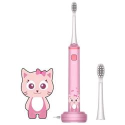 Leyoung Kids Electric Toothbrush, Vibrating Toothbrush for Children Boys and Girls Age 3-13, with Smart Timer Rechargeable Electric Toothbrush, IPX7 Waterproof, Christmas Gift for Kids