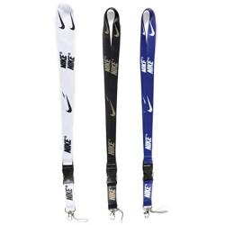 Sport Lanyard Neck Lanyard Strap for Key Chains/ID Holder/Phones/Bags/Accessories with Quick Release Buckle—3 Packs (Black Gold& Blue & White) Brand: Navona