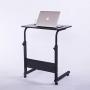 Laptop Cart 23.6'' Mobile Table Fancasa Movable Portable Adjustable Notebook Computer Stand with Wheels (Black)